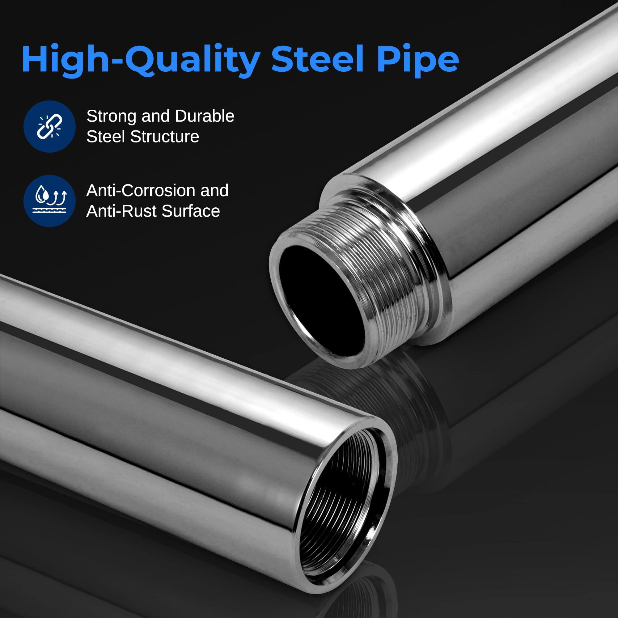High-Quality Steel Pipe

- Strong and Durable Steel Structure
- Anti-Corrosion and Anti-Rust Surface