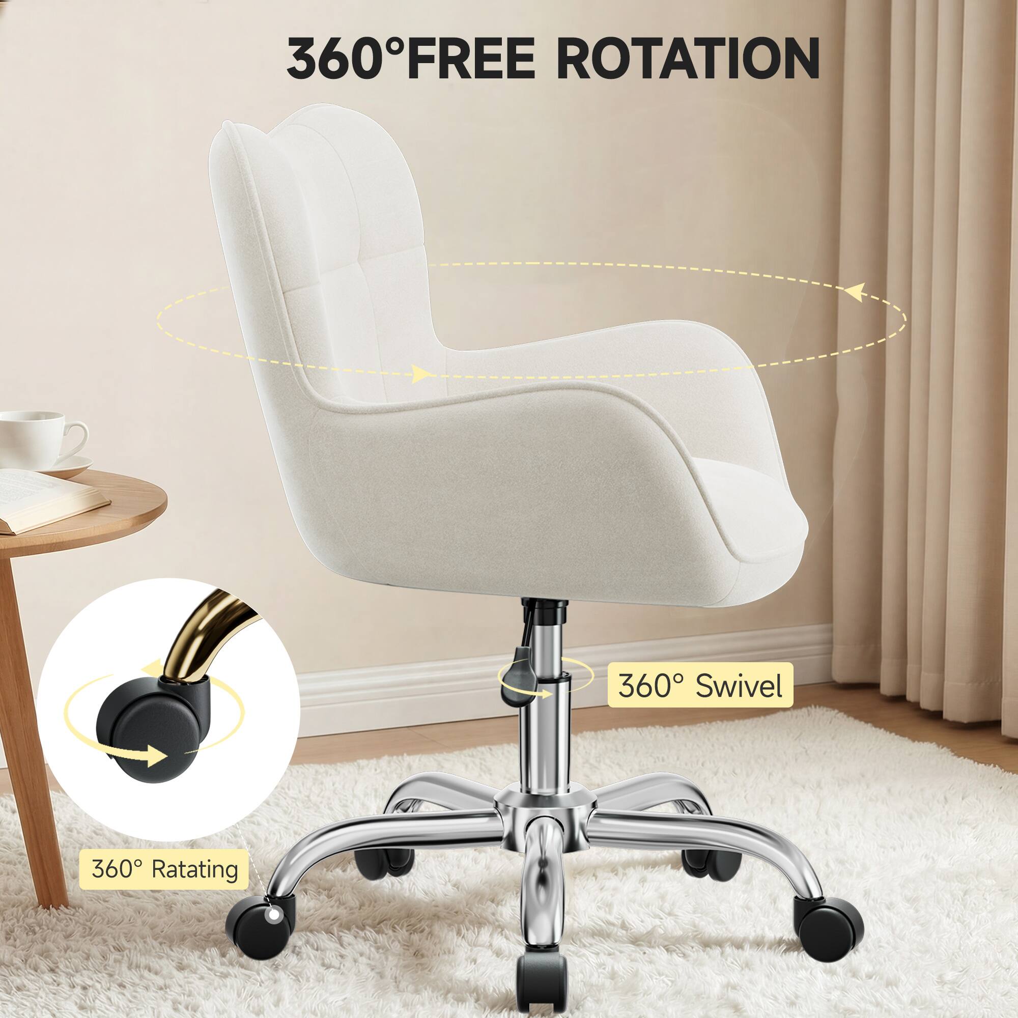 360° FREE ROTATION  
360° Swivel  
360° Rotating