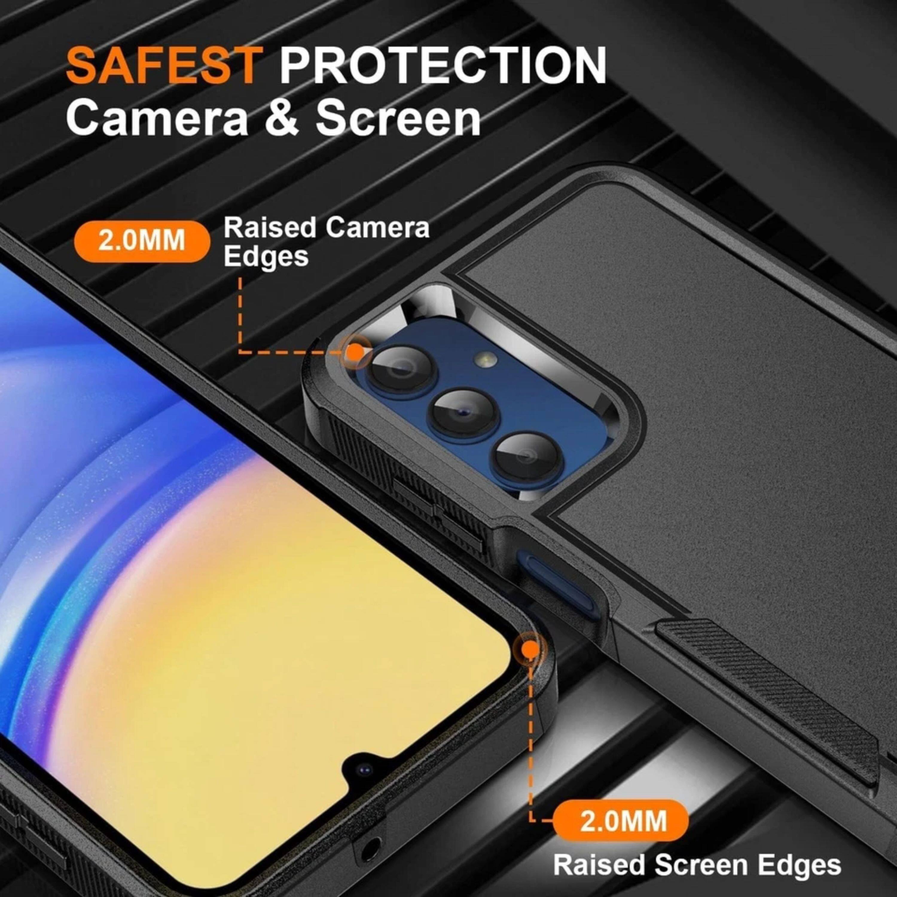 SAFEST PROTECTION  
Camera & Screen  
Raised Camera 2.0MM Edges  
Raised Screen Edges