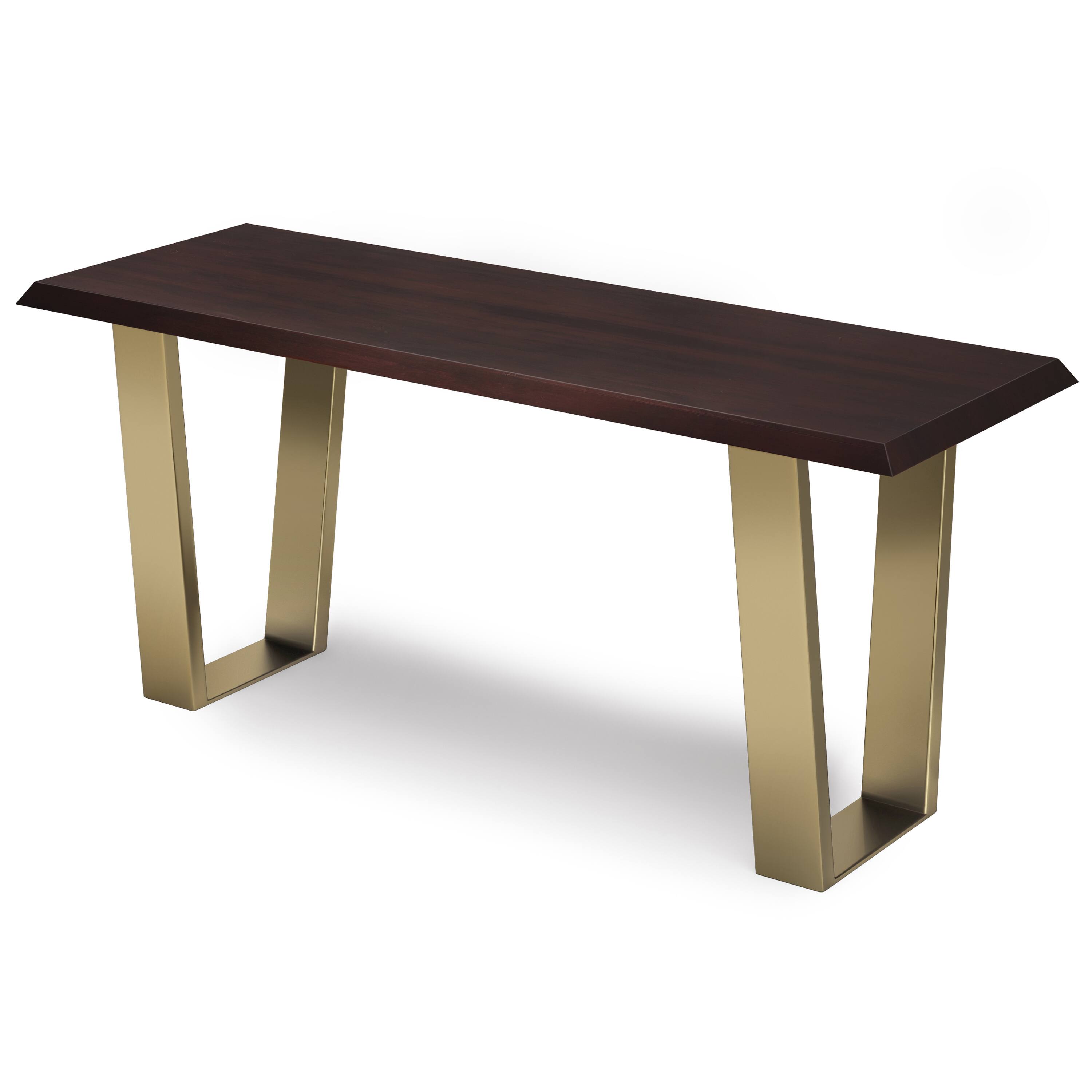 Angle. Simpli Home - Lewis Solid Acacia Wood 42 inch Wide Contemporary Bench in Cognac - Cognac.