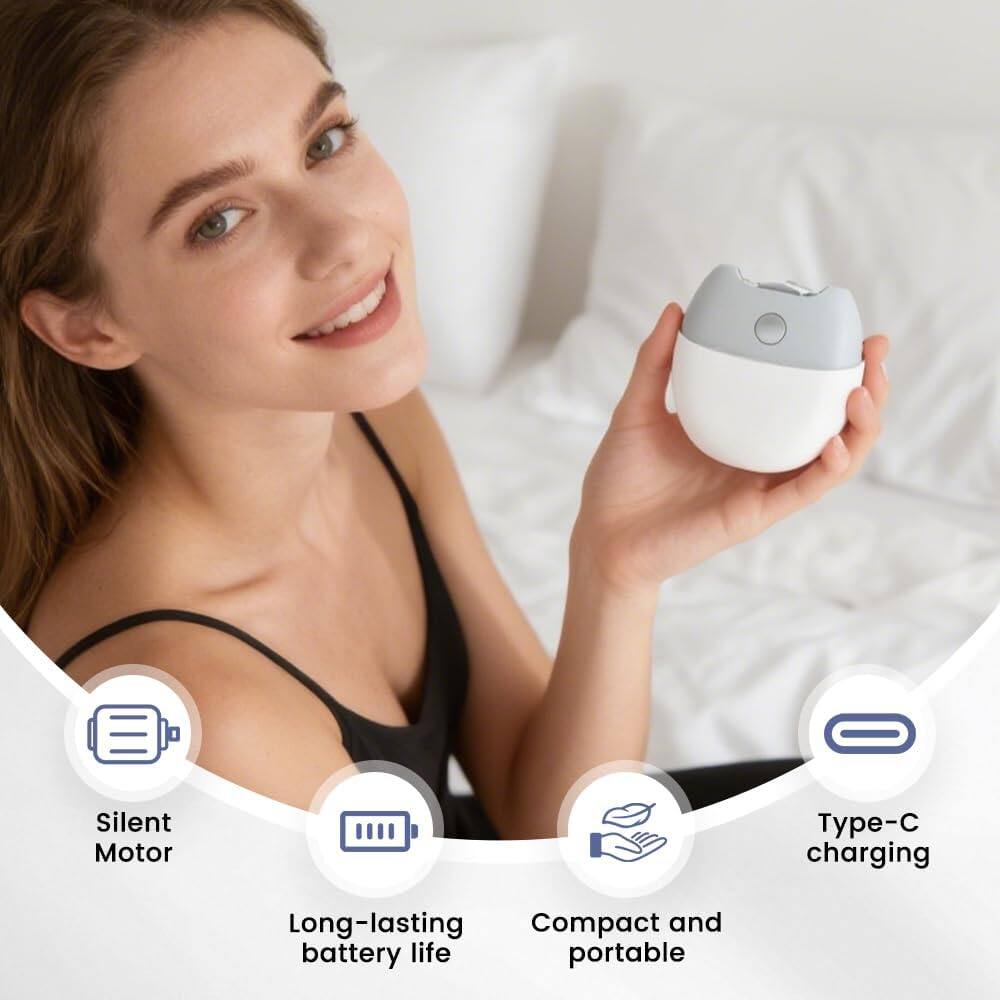 Silent Motor  
Type-C charging  
Long-lasting battery life  
Compact and portable