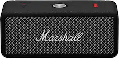 Front. Marshall - Emberton II Portable Bluetooth Speaker with Rugged Waterproof / Dust-proof Wireless Design - Black and Steel.