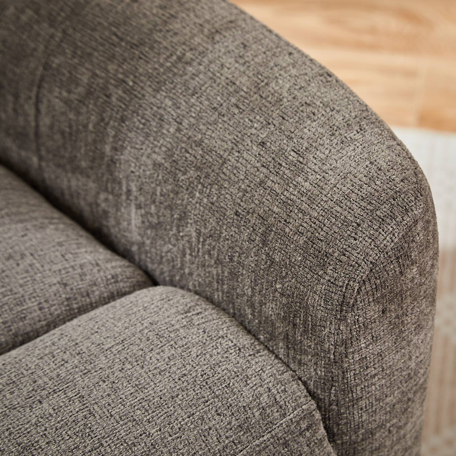 Alt View 4. Bestier - 32" Electric Power Recliner Chair, Modern Reclining Armchair with Adjustable Headrest - Gray.