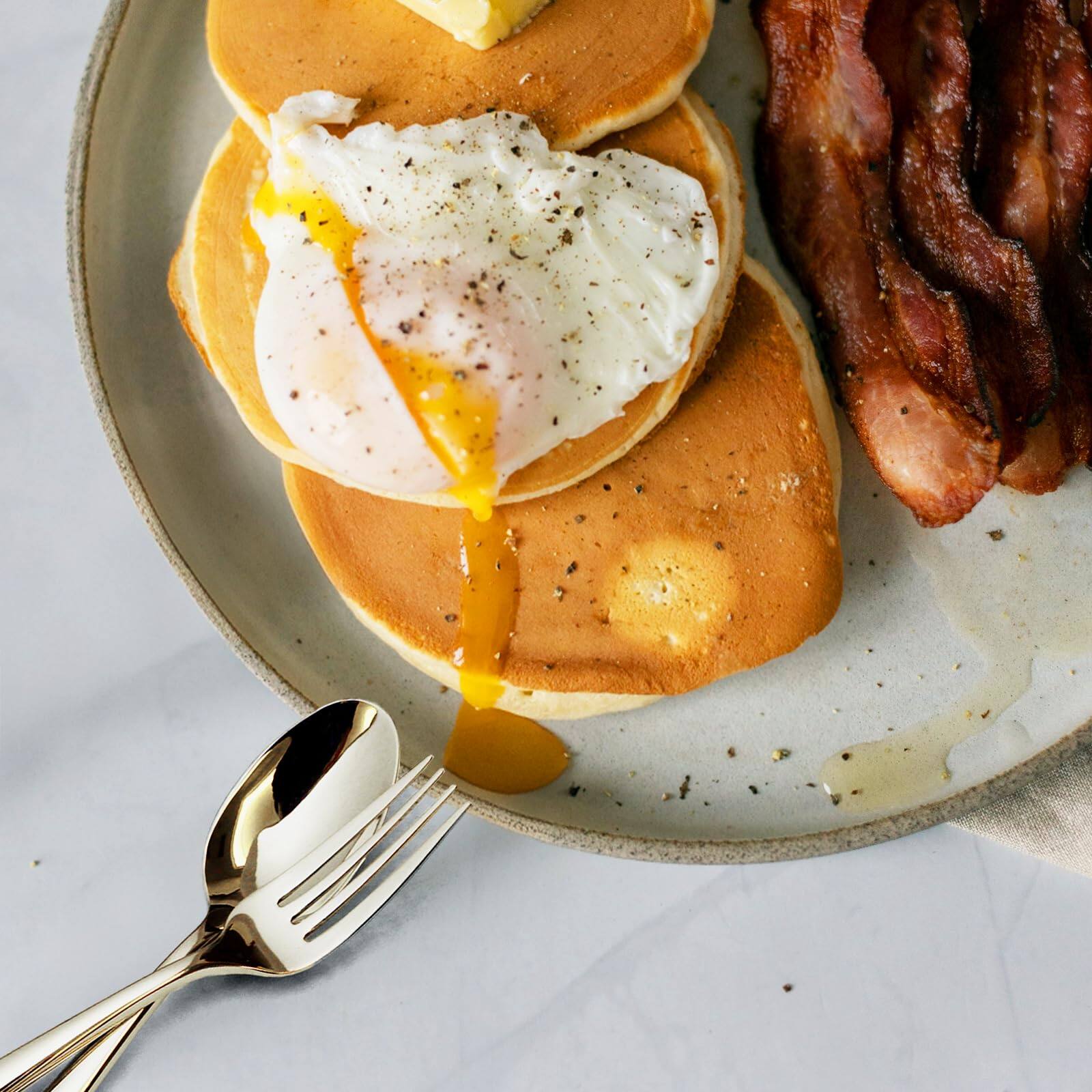 Alt View 1. Dazzed Corner - 20-Piece Silverware Set, Glossy Stainless Steel Flatware Service for 4 - NY8JPSC.
