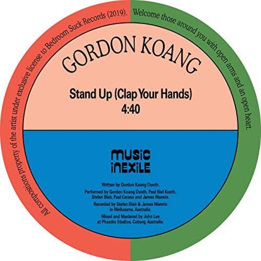 Gordon Koang Stand Up (Clap Your Hands) / Asylum Seeker 12 INCH SINGLE ...