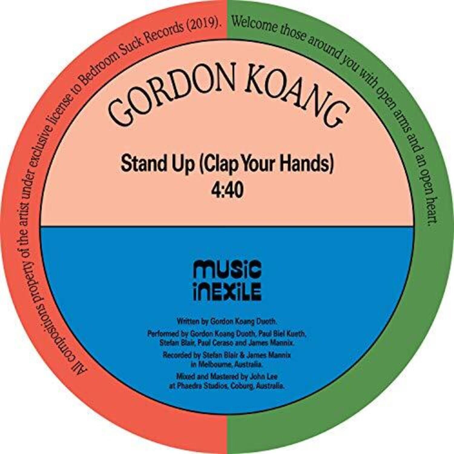 Gordon Koang Stand Up (Clap Your Hands) / Asylum Seeker 12 INCH SINGLE ...