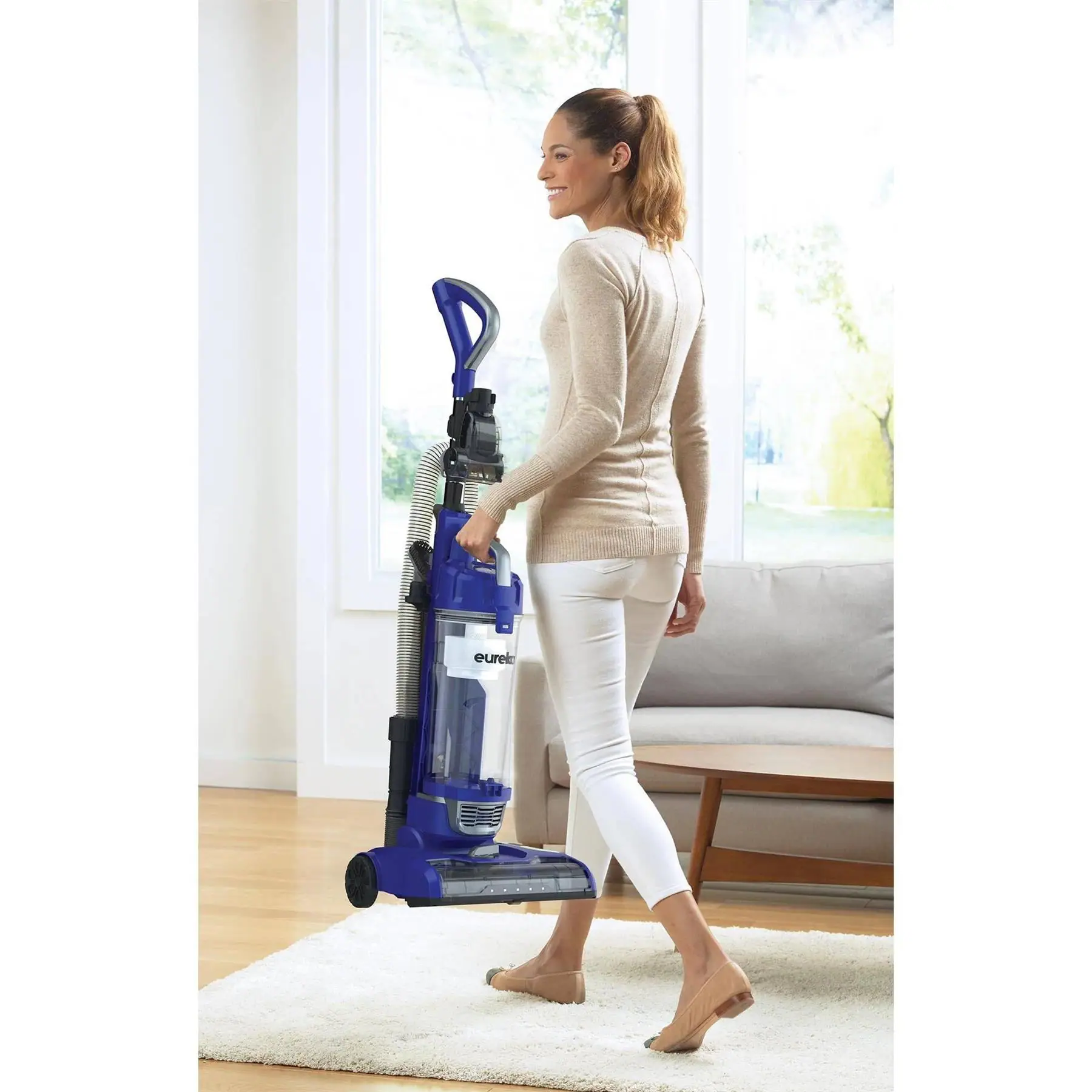 Alt View 4. Eureka - Refurbished NEU188 Upright Vacuum Cleaner - Blue.