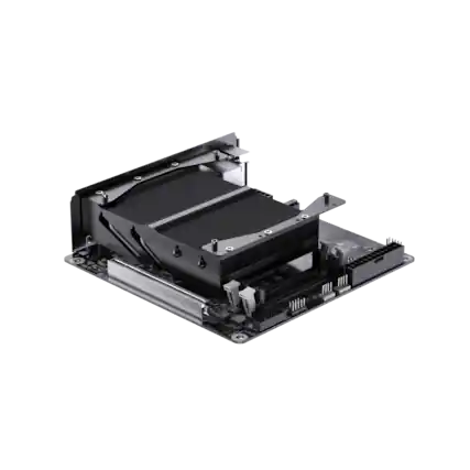 Front. Minisforum - BD775I SE Motherboard (2-Year Quality Support), AMD Ryzen 7 7745HX, AMD Radeon 610M - Black.