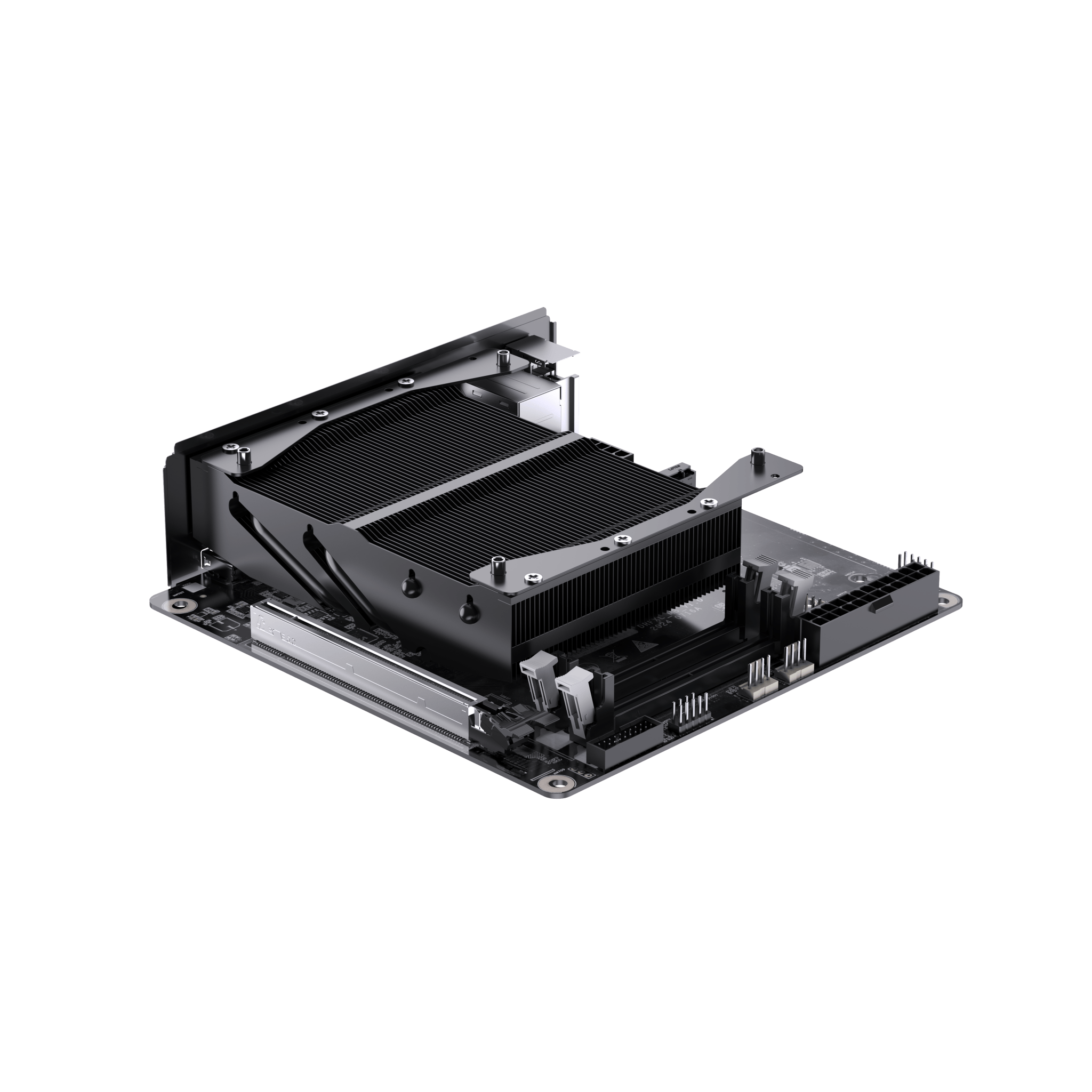 Front. Minisforum - BD895I SE Motherboard (2-Year Quality Support), AMD Ryzen 9 8945HX, AMD Radeon 610M - Black.