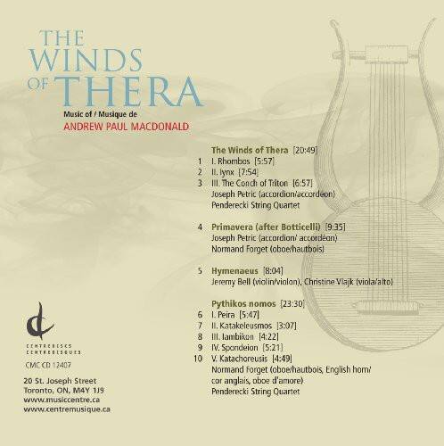 Mac Donald, Andrew Paul - Winds of Thera   - COMPACT DISCS [CD]