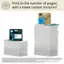 CO2 Print 2x the number of pages, 2 with a lower carbon footprint hp the - 2X pu - - - ! 923e Cod i - - I - hp - T Tos  Smar - tetechorges corgerwootication - Sman gratute hpapp i 923 - I HP 923e/924e/925e EvoMore Original Ink Cartridges compared to HP 923/924/925 standard Original Ink Cartridges. Page yield tested in HP OfficeJet Pro 8120 series. Average continuous printing vield of black and composite cyan/magenta/yellow) based on SO/IEC 24711 or HP testing methodology. Actual yield varies considerably based on content of printed pages and other factors. 1 HP 923e/924e/925e EvoMore Ink Car tridges have lower carbon footprint to standard HP 923/924/925 Ink Cartridges when a compared Original normalized to print 1,000 pages. Based on LCA study conforming to SO 14040/44 and third party partyverified.