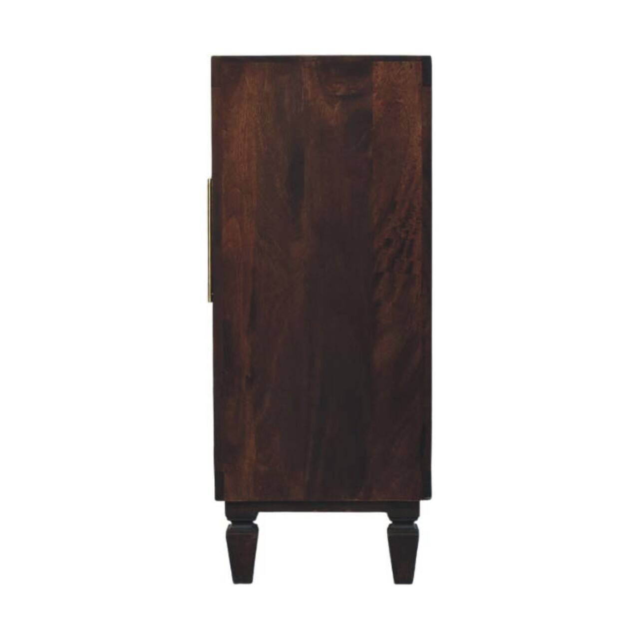 Alt View 7. Artisan Furniture - Artisan Furniture Solid Wood Vesta Textured Cabinet - Brown.