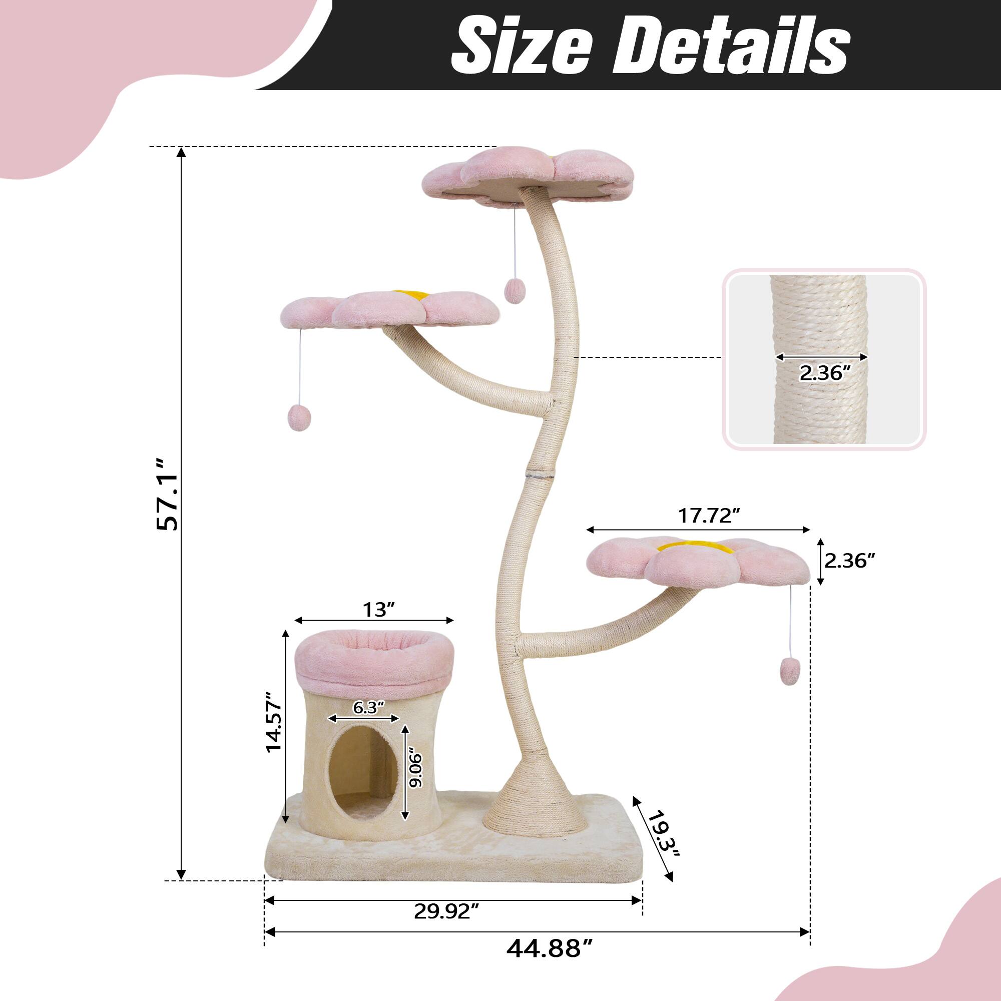 Size Details

- Height: 57.1"
- Width: 44.88"
- Depth: 29.92"
- Base Diameter: 14.57"
- Base Height: 19.3"
- Mushroom Cap Diameter: 17.72"
- Mushroom Cap Height: 2.36"
- Mushroom Stem Diameter: 2.36"
- Mushroom Cap Thickness: 2.36"
- Hole Diameter: 6.3"
- Hole Depth: 9.06"