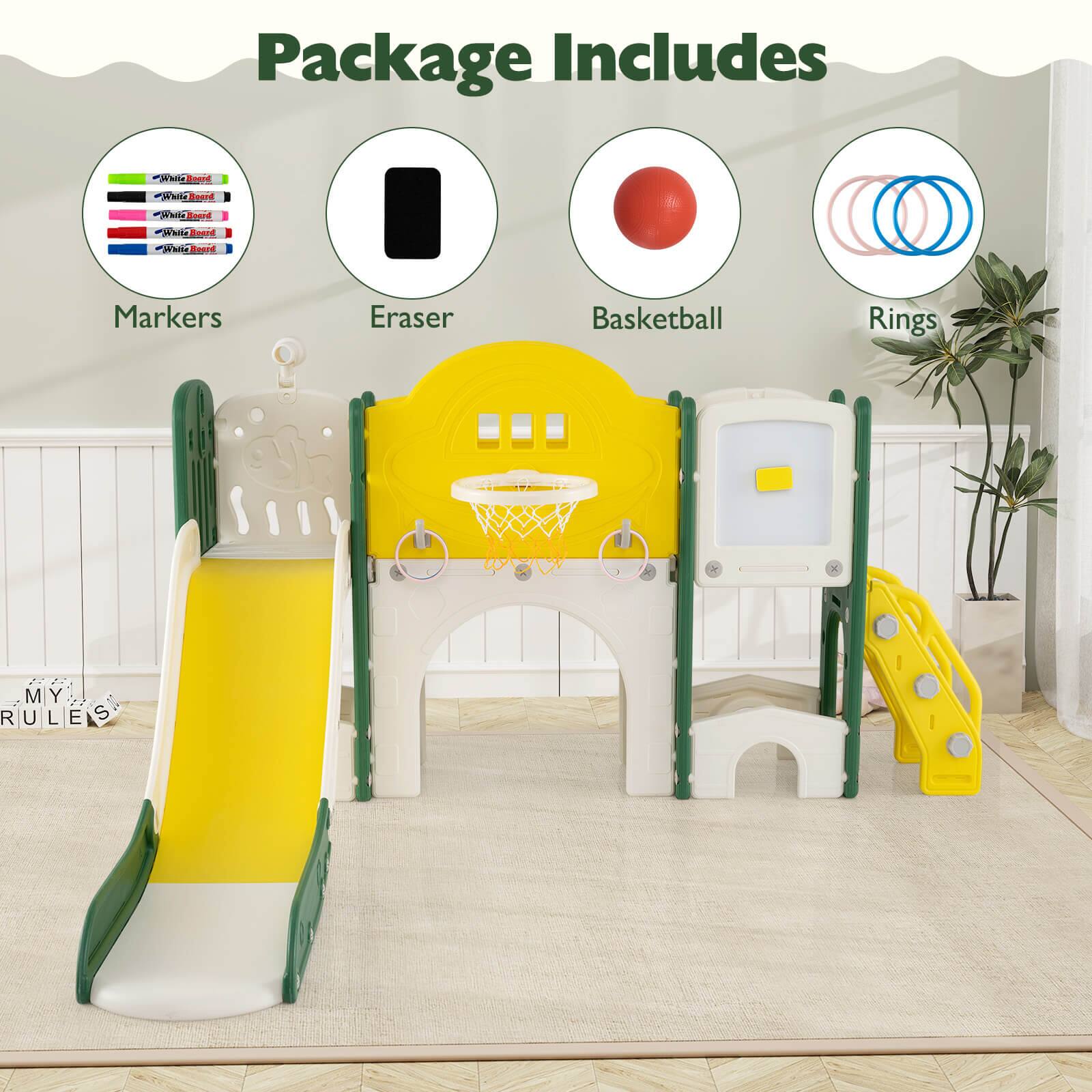 Package Includes

- Markers
- Eraser
- Basketball
- Rings

MY RULES