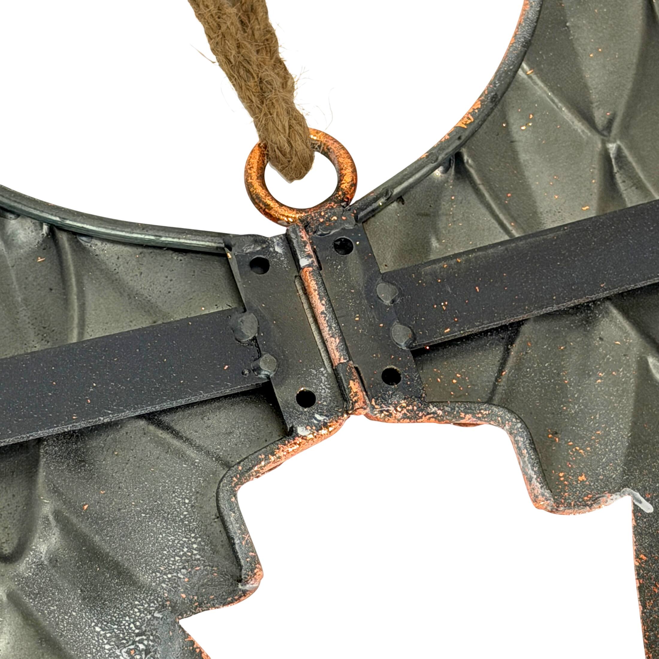 Alt View 9. Zeckos - Metal Angel Wings Wall Sculpture Copper Bronze 34 Inch Wide Jute Hanging Decor - Copper.