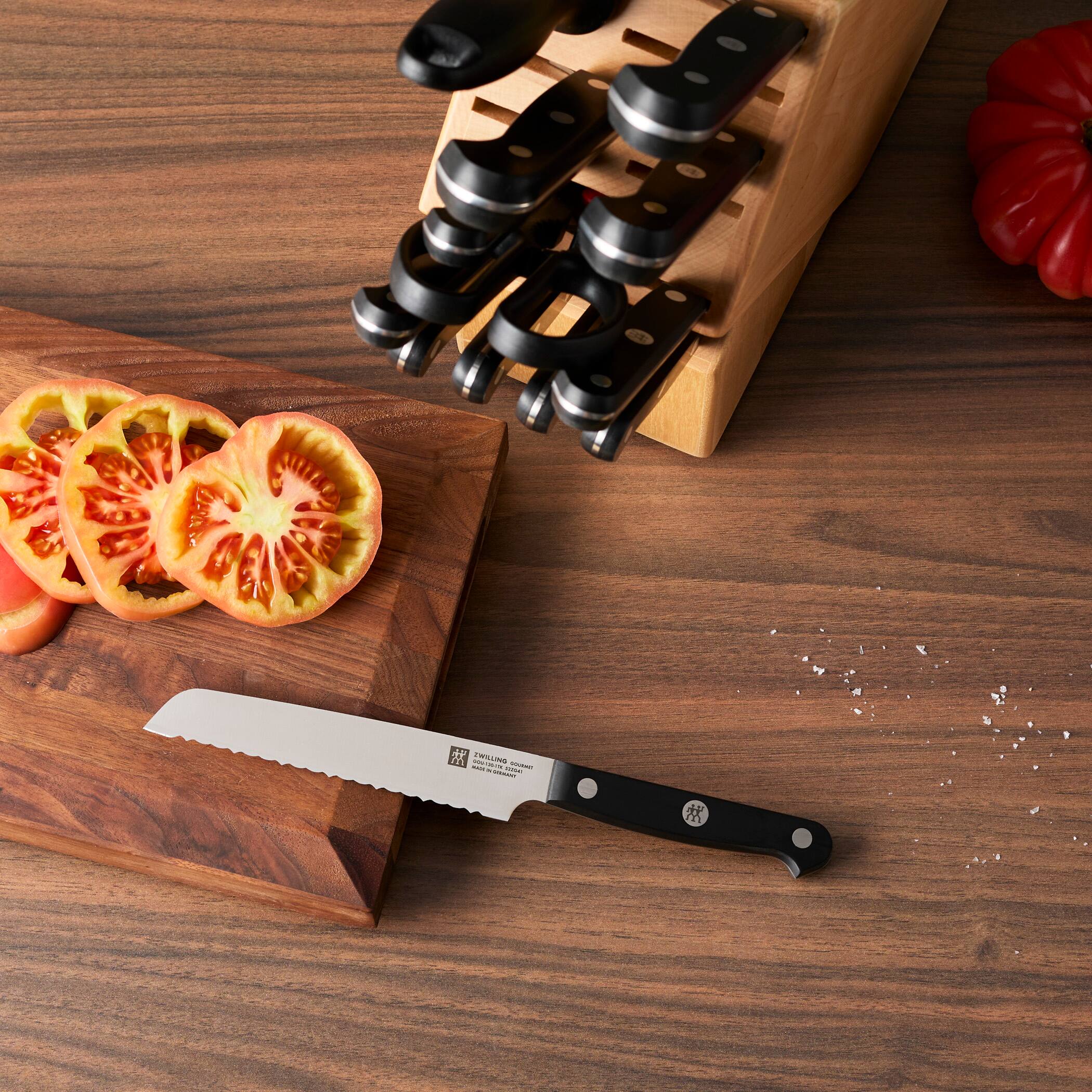 Alt View 8. ZWILLING - ZWILLING Gourmet 14-pc Knife Block Set - Black.