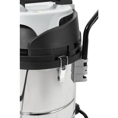 Alt View 7. Dapper Supply - 21 Gallon 8.5 Peak HP Wet Dry Vacuum Stainless Steel Shop Vac with Drain and Attachments - Silver.