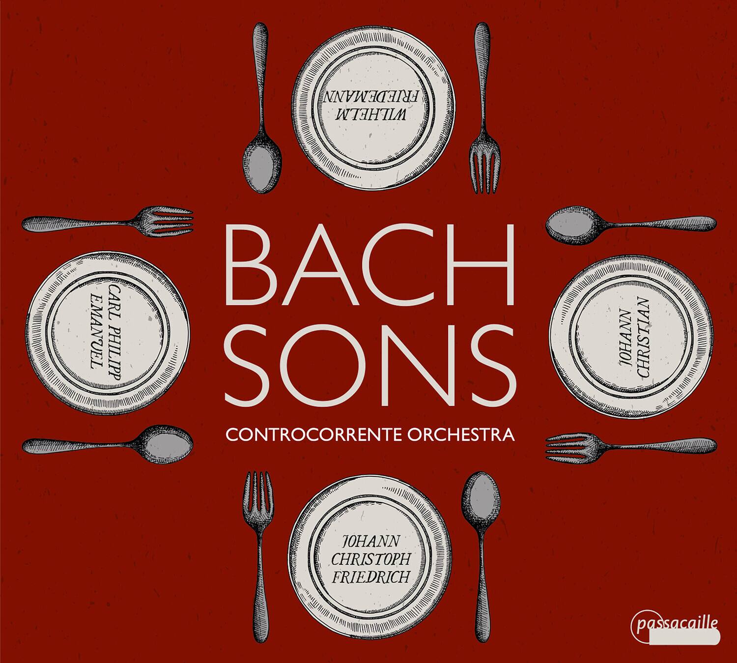 BACH SONS  
CONTROCORRENTE ORCHESTRA  

CARL PHILIPP EMANUEL BACH  
Johann Christian Bach  
Johann Christoph Friedrich Bach  

passacaille
