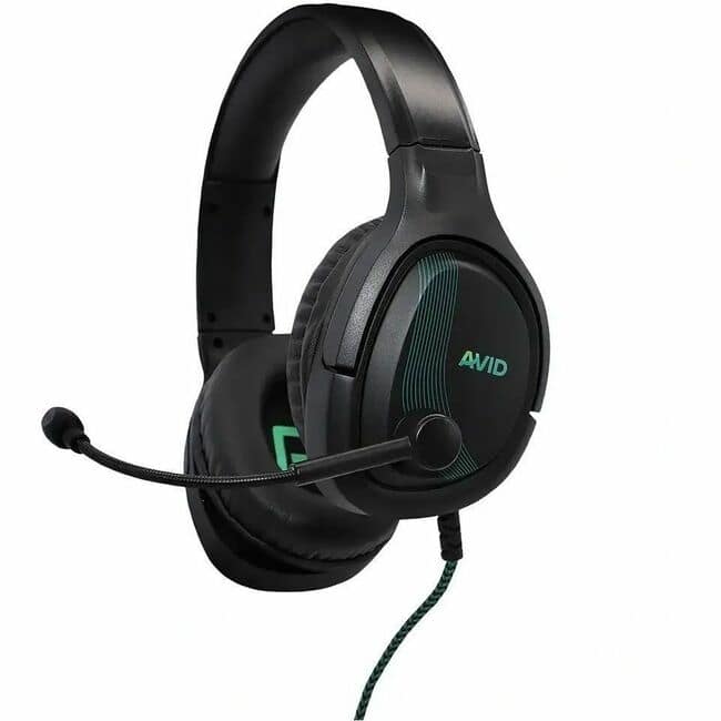 Avid - AVIGA AP-1000 Gaming Headset - Stereo - Mini-phone (3.5mm) - Wired - 32 Ohm - 50 Hz to 20 kHz - On-ear - Black
