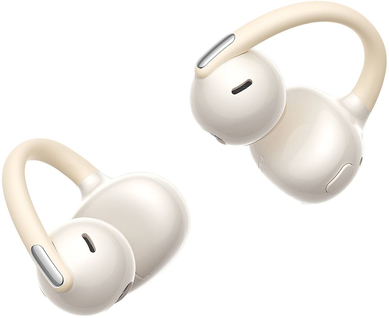Back. Baseus - Baseus Bowie MC2 Air Open-Ear Clip-On Earbuds,4.9 g Fit,40-Hour Playtime,IP67,Bluetooth 6.0 - White - White.