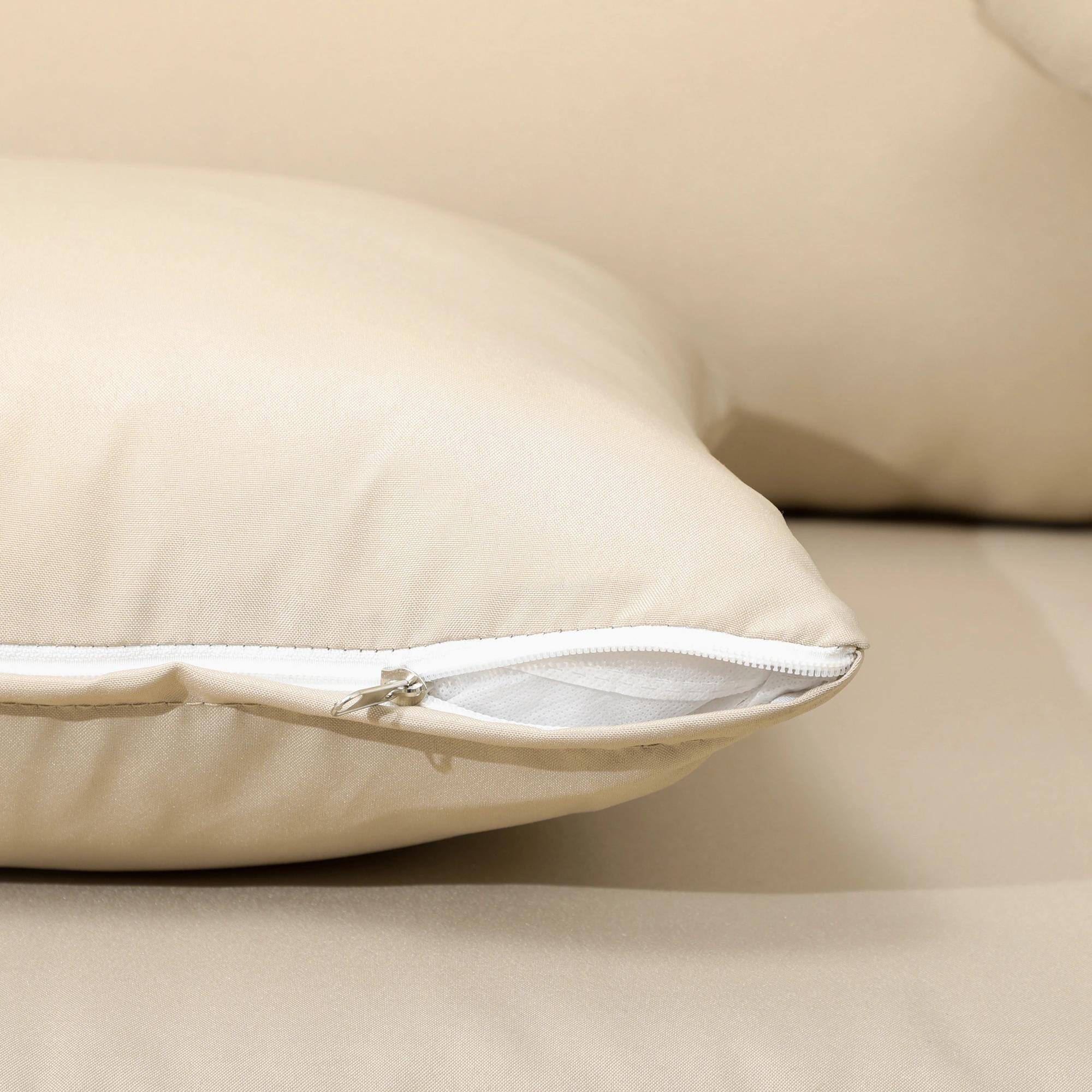 Alt View 1. Resenkos - Resenkos Loveseat Sofa, Outdoor Sectional Furniture, PE Rattan, Beige - Beige.