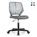 Front. Costway - Height-adjustable Ergonomic Kids Desk Chair with Universal Casters Working Chair - Grey.