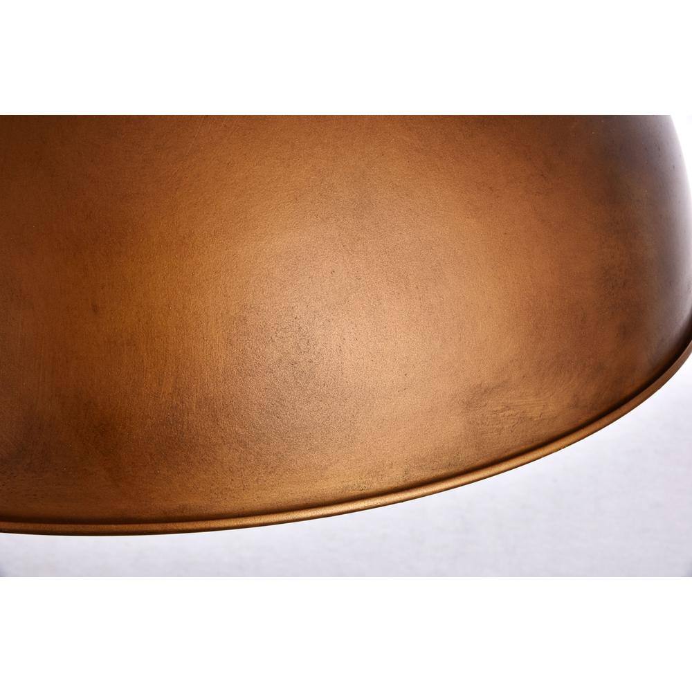 Alt View 1. Living District - Merce Collection Pendant D20 H12.75 Lt:1 Manual Brass Finish - Manual Brass.