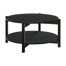 Boyel Living - Square Storage Coffee Table with 2 Drawers - Black