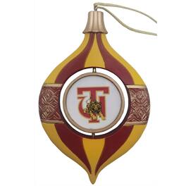 Santa's Workshop - Tuskegee Golden Tigers Two-Piece 5.5" Spinning Bulb Ornament Set - Red