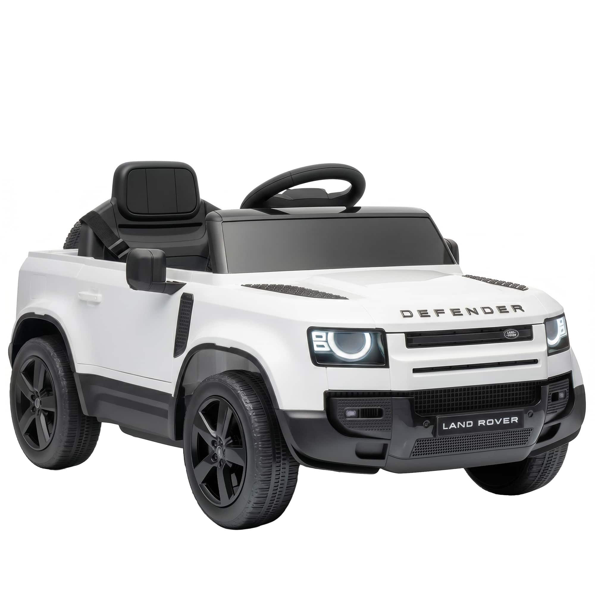 Qaba - Ride on Car Licensed Land Rover with Remote, Suspension, Slow Start, 3 Speeds, Lights, Music - White price history on PriceWatchPro