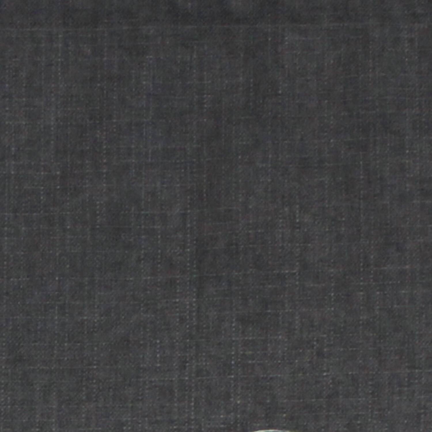 Left. RLF Home - RLF Home R-Crosby Essential Solid Color Fabric Printed Regal Valance 3" Rod Pocket 50" x 17" Iron Charcoal - Iron charcoal.