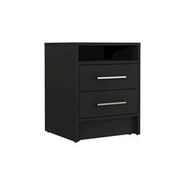 TuHome - Greter Nightstand Black MDF - Brown