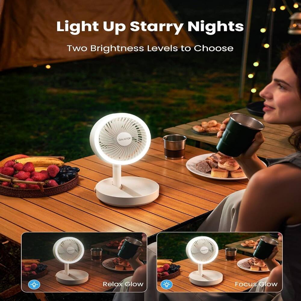 Light Up Starry Nights  
Two Brightness Levels to Choose  

Relax Glow  
Focus Glow