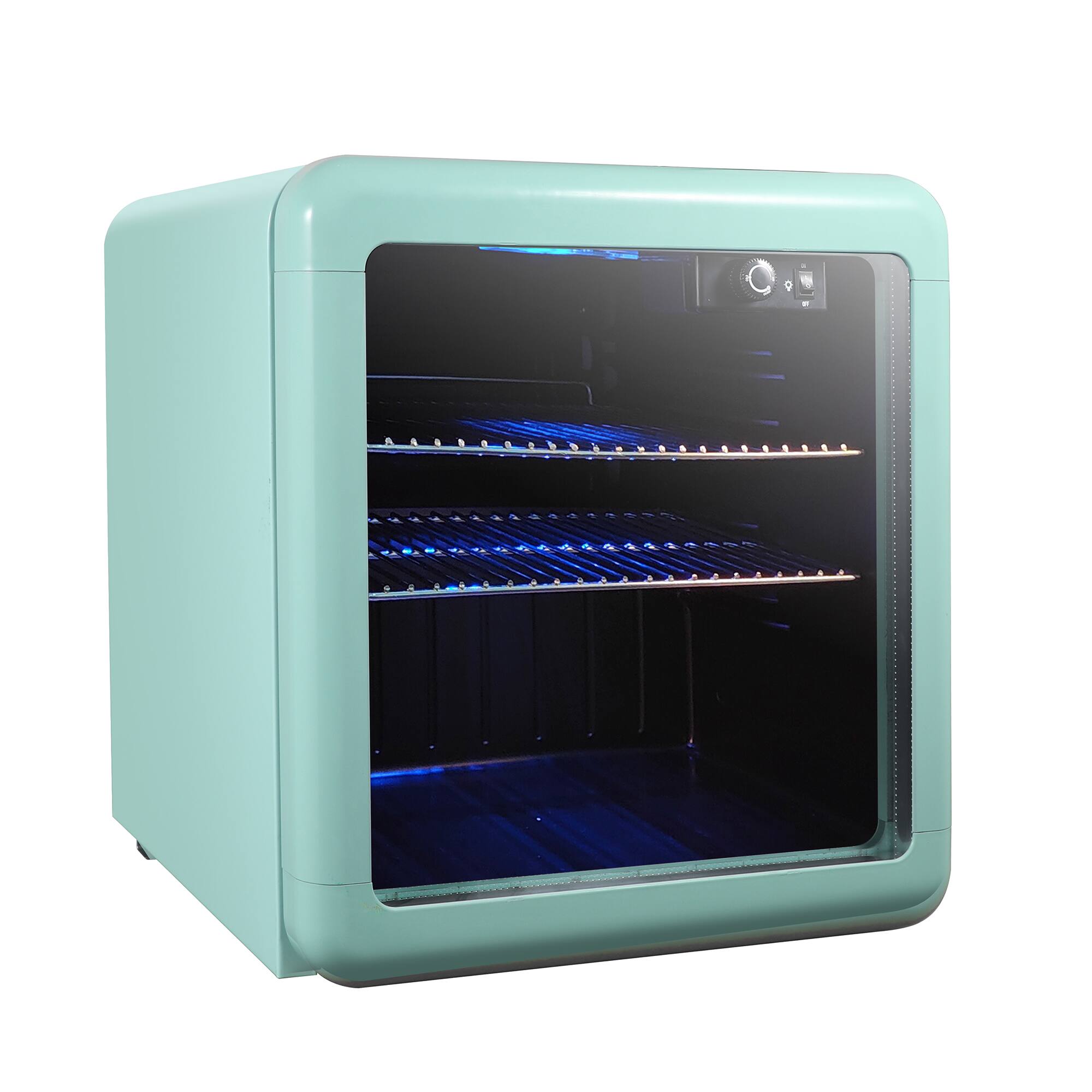 Alt View 4. Magic Chef - 1.7-Cu. Ft. Retro Beverage Cooler - Green.
