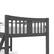 Alt View 14. Storkcraft - Caribou Solid Hardwood Twin Bunk Bed - Gray.