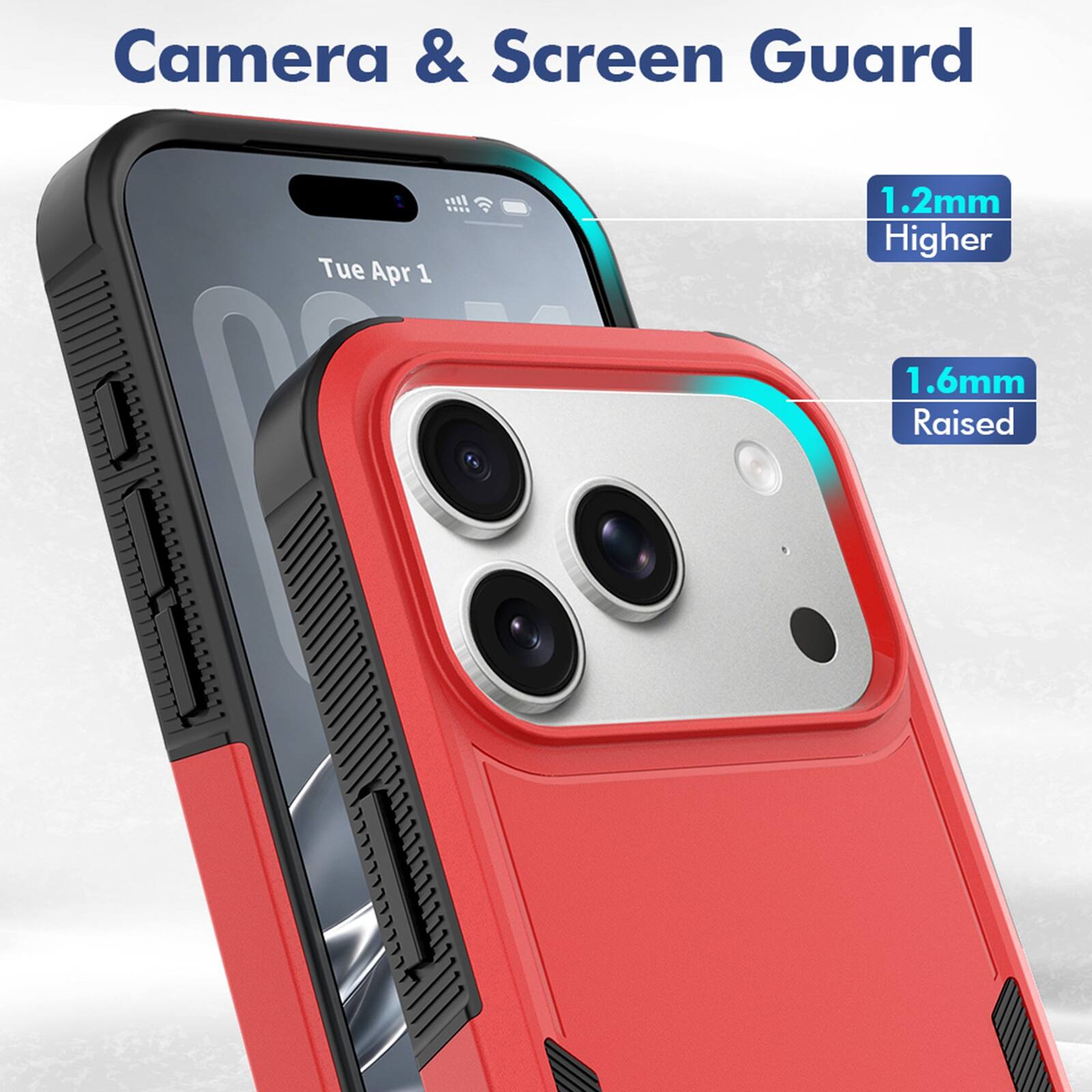Camera & Screen Guard  
Tue Apr 1  
1.2mm Higher  
1.6mm Raised