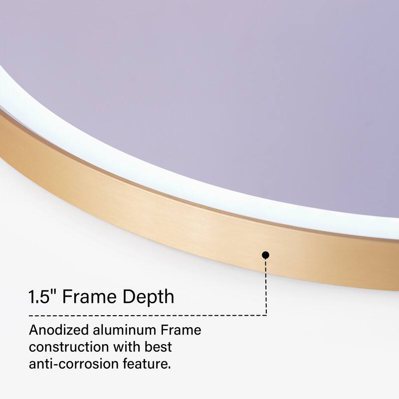1.5" Frame Depth  
Anodized aluminum Frame construction with best anti-corrosion feature.