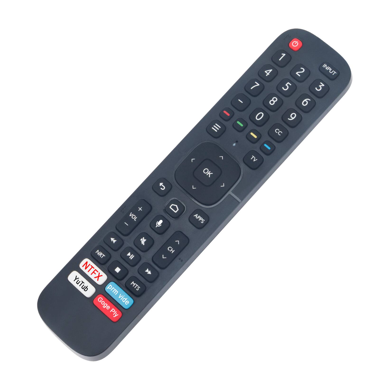 G 1 4 2 INPUT 7 5 3 - 8 6 O  I CC
C
7  OK  L
TV
+ VOL I
APPS
NRT IIA YuTub NTFX MTS prm Goge vide Ply
7 CH L