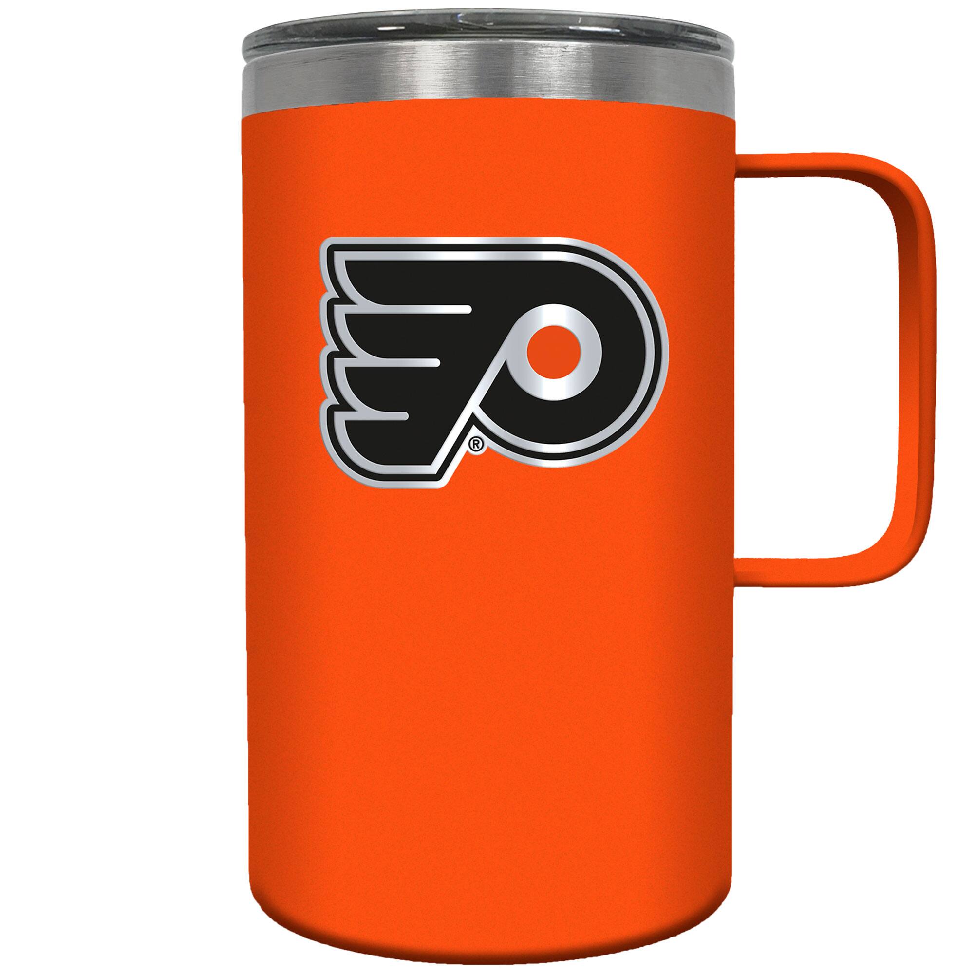 Front. Great American Products - Philadelphia Flyers 18oz. Hustle Travel Mug - Multicolor.