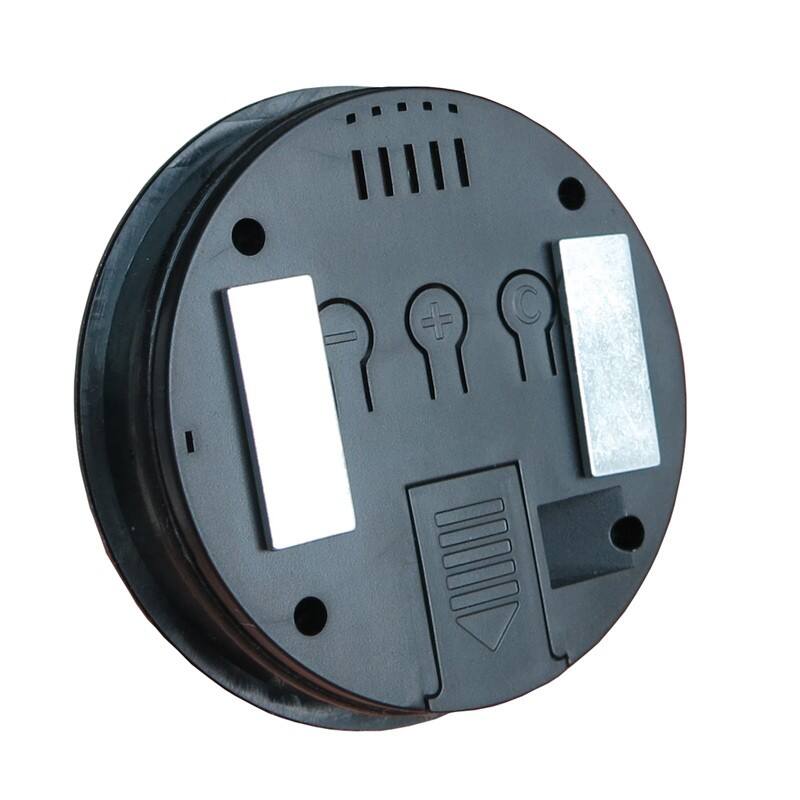 Angle. Prestige - Digital Hygrometer with Calibration (Silver) - Silver Polished Finish.