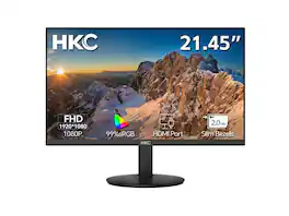 HKC - 22 inch Full HD FHD 120Hz Low Blue Light Slim Bezel Computer Monitor for both work & causal gaming V2218M - Black