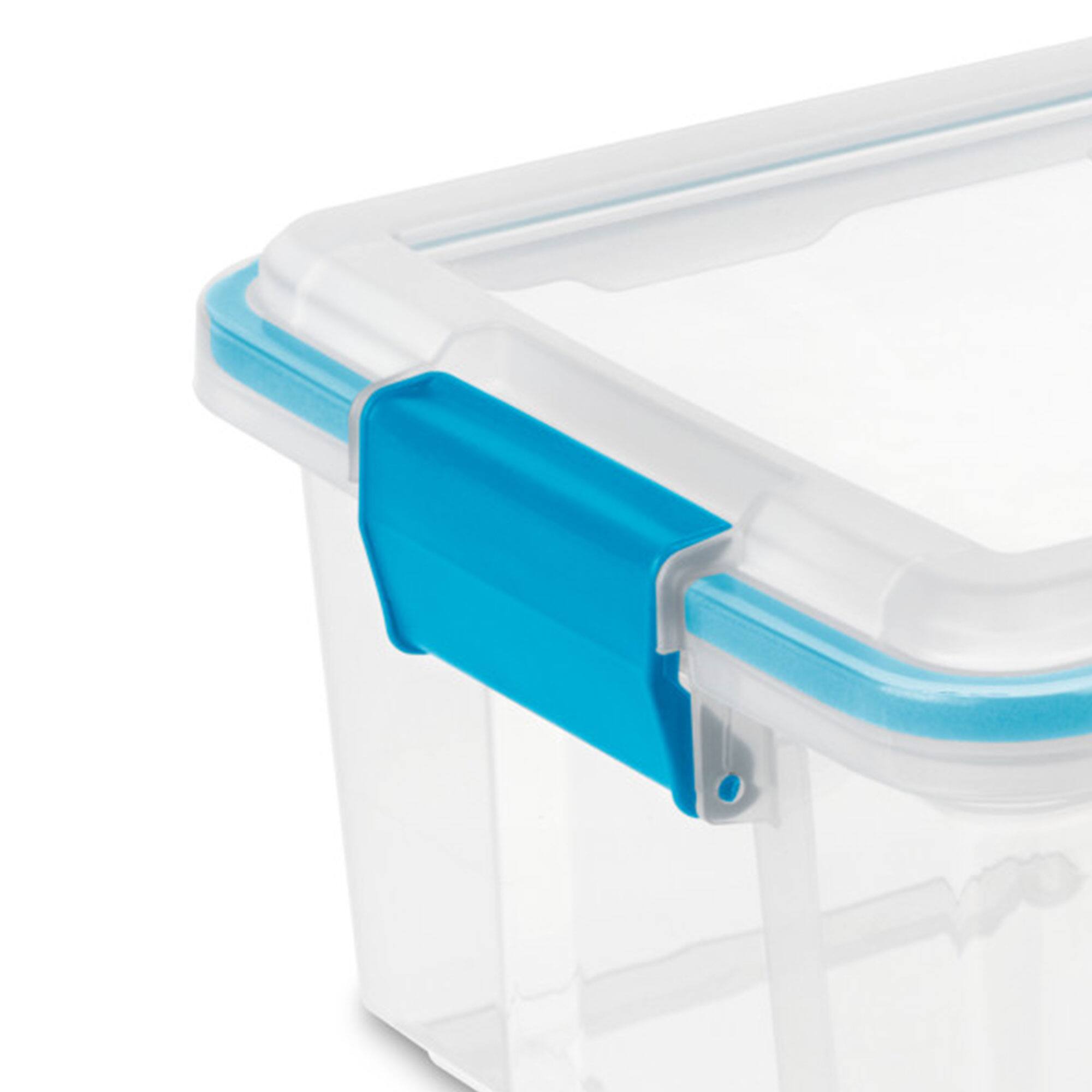 Alt View 8. Sterilite - Sterilite 12 Qt Plastic Storage Bin Container Clear Gasket Sealed Box, (12 Pack) - Clear.
