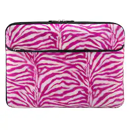 Kitcheniva - Printed Laptop Sleeve Case Zip Bag For 16" Laptop - Pink