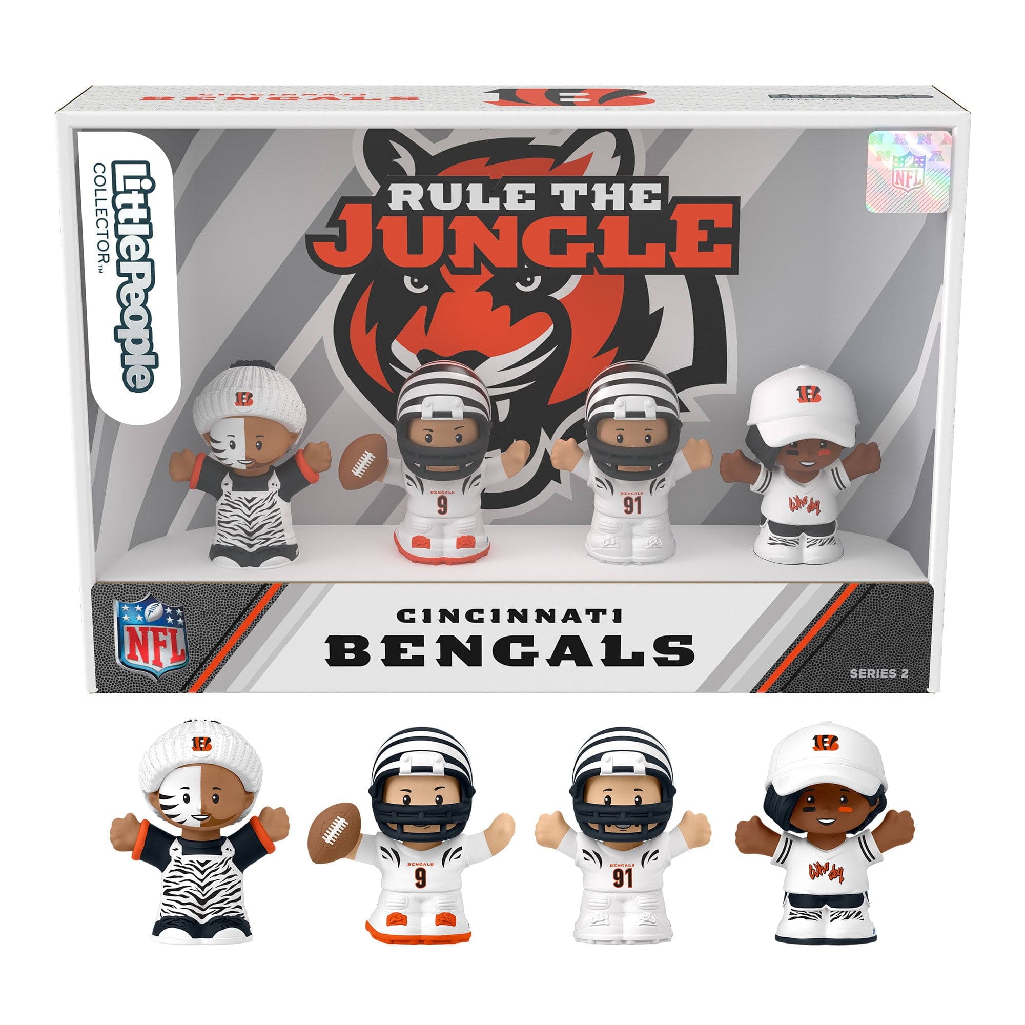 Fisher Price - Fisher-Price Little People Cincinnati Bengals Fanatics Collector - NFL Series 2 - White