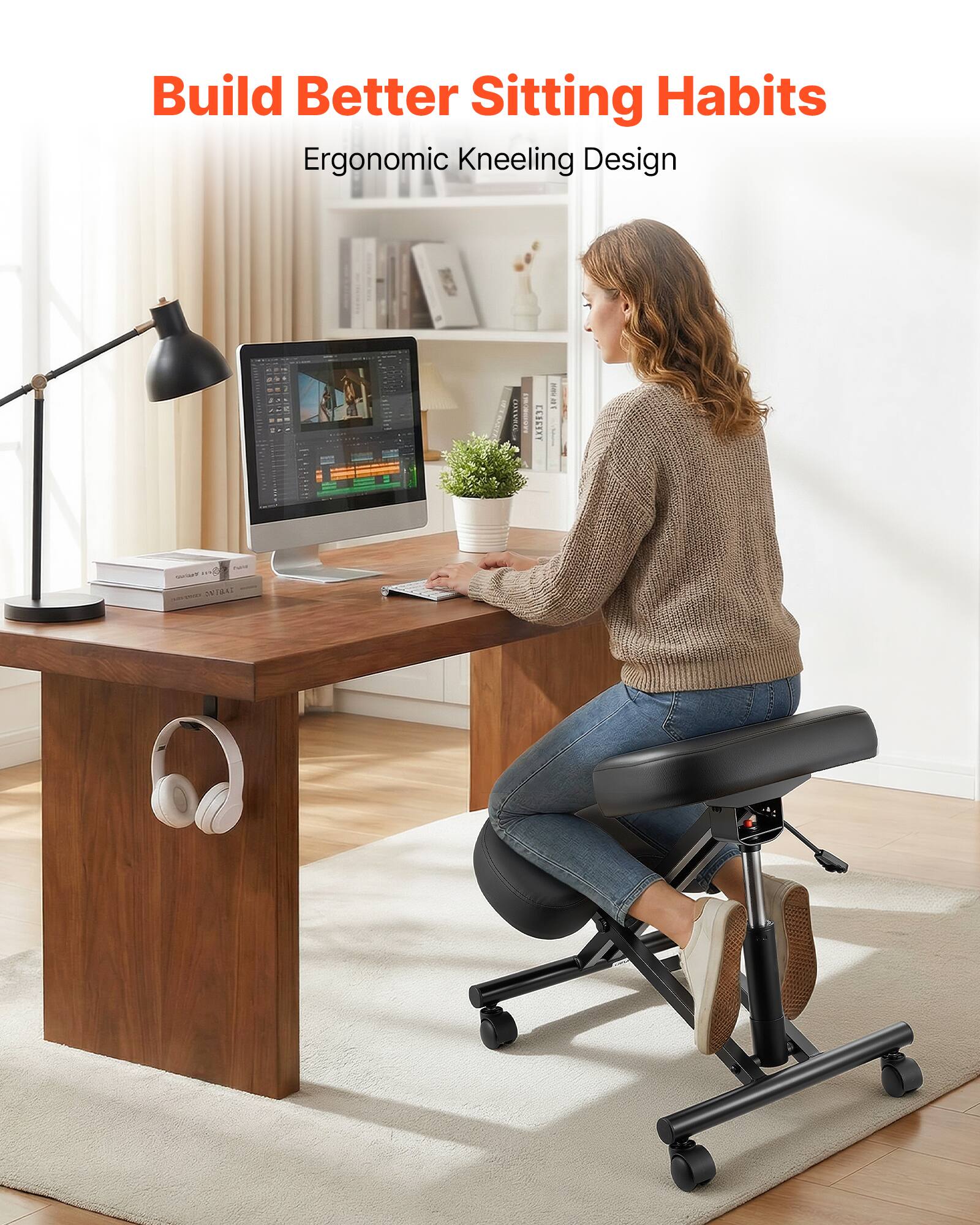 Build Better Sitting Habits  
Ergonomic Kneeling Design