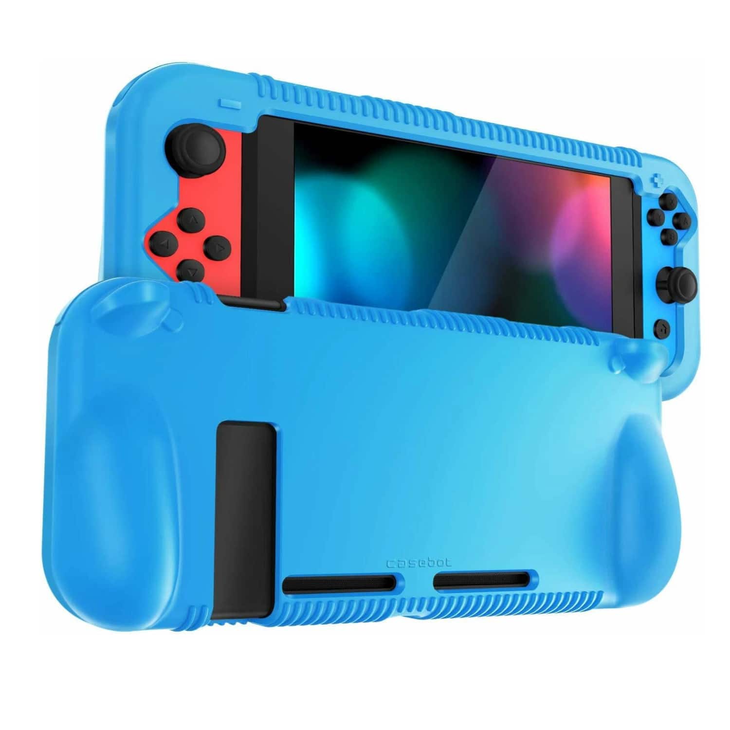 Stock Preferred - Protective Silicone Case for Nintendo Switch Console & Joy-Cons - Blue