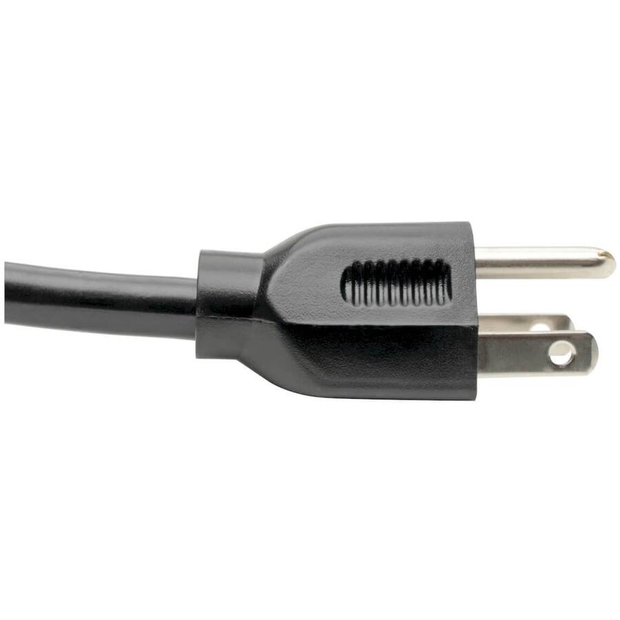 Alt View 1. Tripp Lite - Tripp Lite by Eaton Computer Power Cord NEMA 5-15P to C13 - Heavy-Duty 15A 125V 14 AWG 3 ft. (0.91 m) Black - For Server - Black.