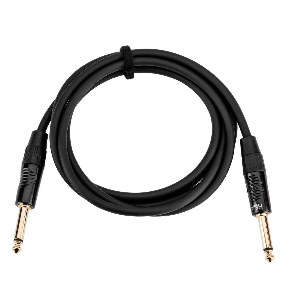 Front. H&A - H&A HA Elite Pro 1/4" Male to Male Instrument Cable w/ Rean Gold Connectors, 6'.