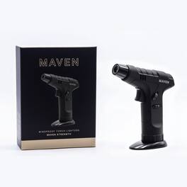 Prestige - Maven Strength Cigar Torch Lighter (Black) - Black Rubber Metallic Finish