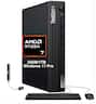Lenovo - Upgraded - ThinkCentre M75q Mini Desktop (Ryzen 7 PRO 8700GE, 32GB, 1TB SSD, WiFi 6,BT 5.2, Win 11 Pro) w/USB Hub - Black